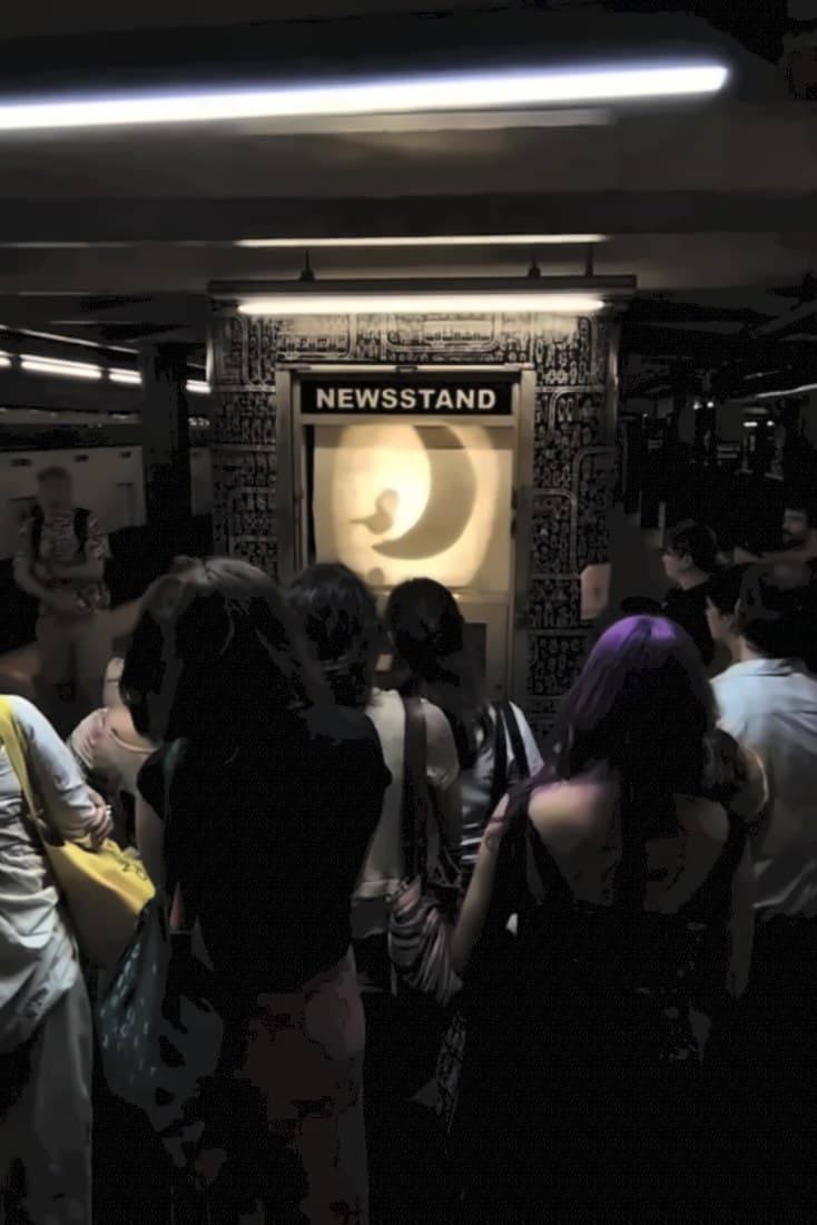 A live puppet show at W4 Newsstand